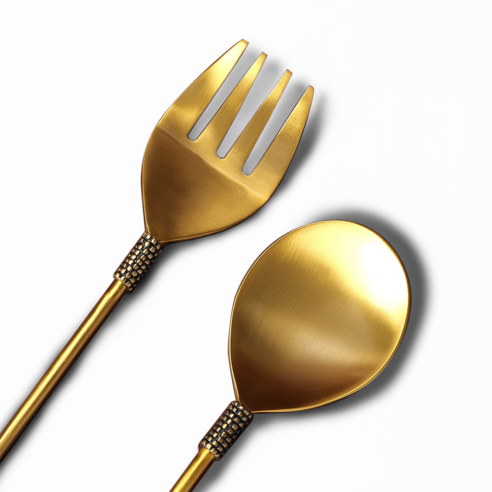 Rustic Afternoon Salad Serving Spoon (Set of 2)