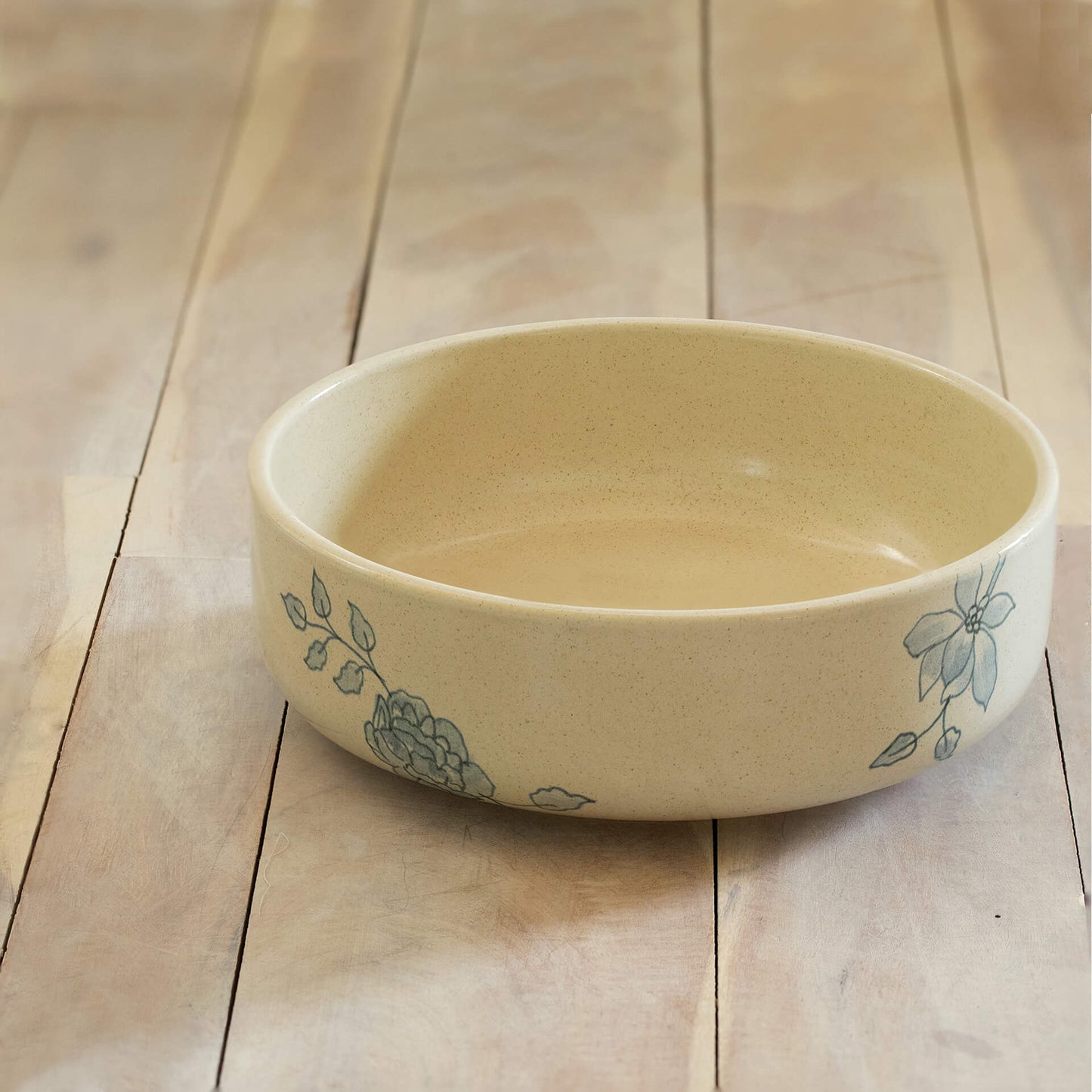 Blushing Flowers Serving Bowl