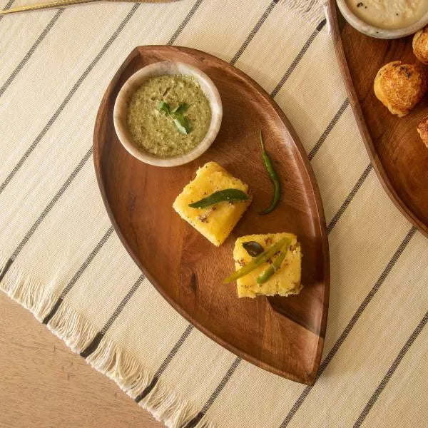 Enchanted Woods Leaf Chip & Dip Platter