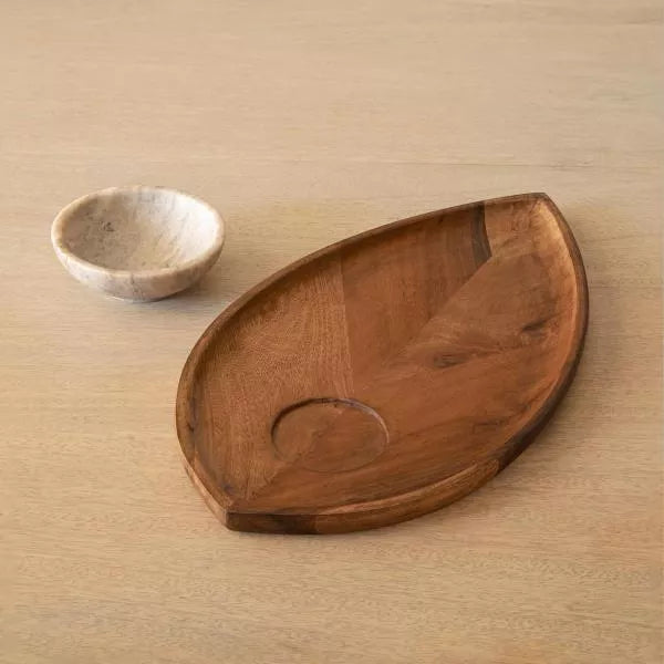 Enchanted Woods Leaf Chip & Dip Platter