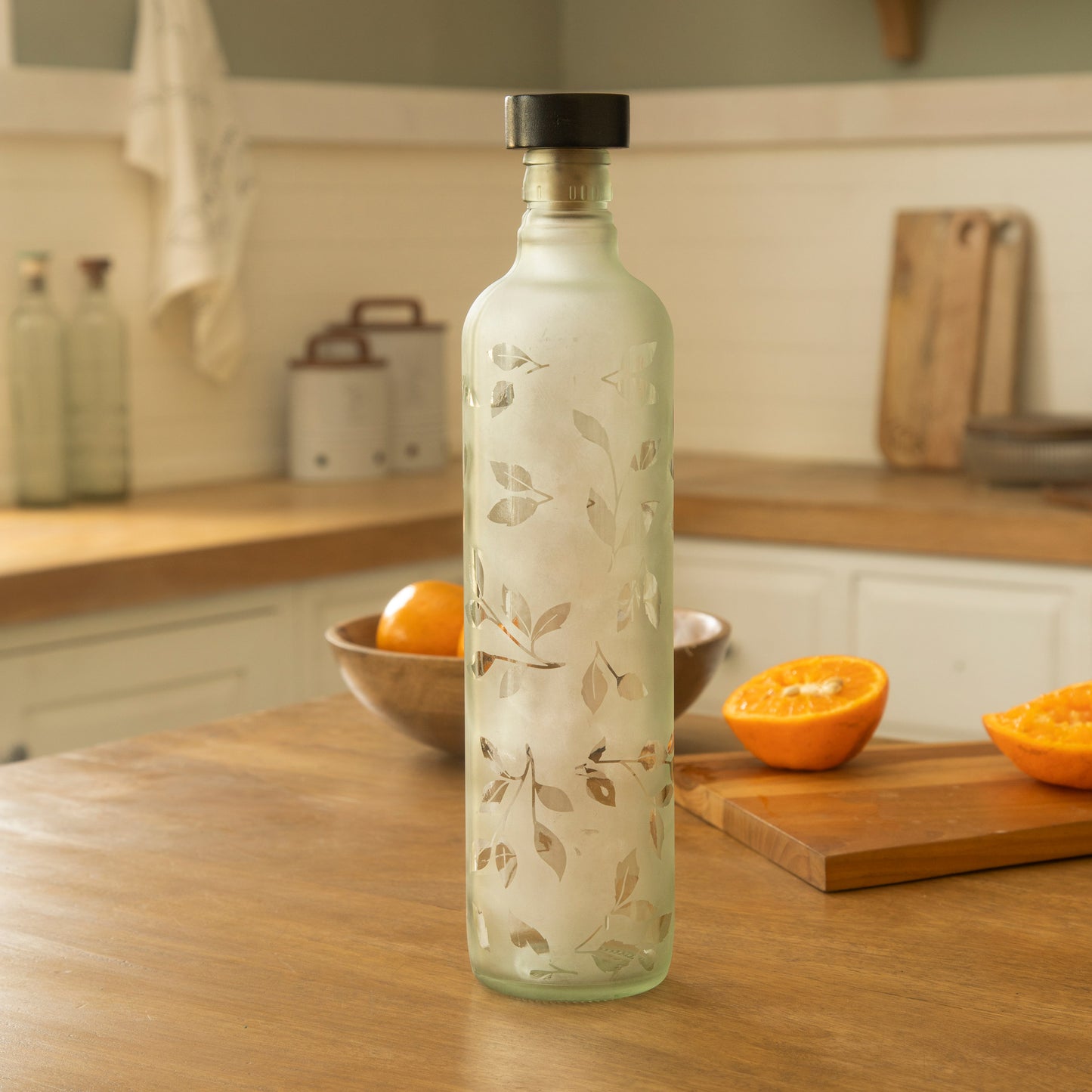 Morning Dew Water Bottle with Wood Stopper [750 ml]