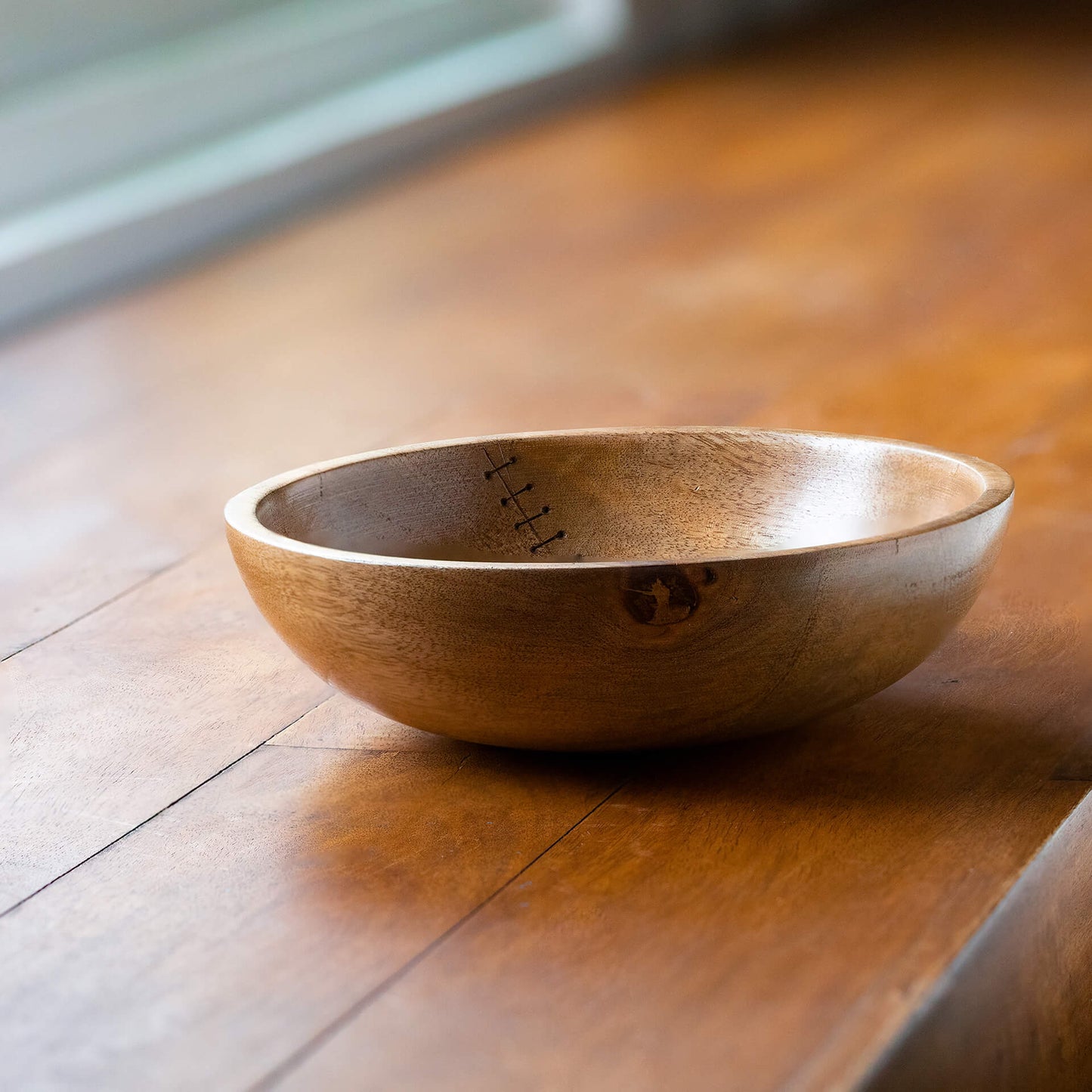 Wooden Willow Stitched Bowl (Small)