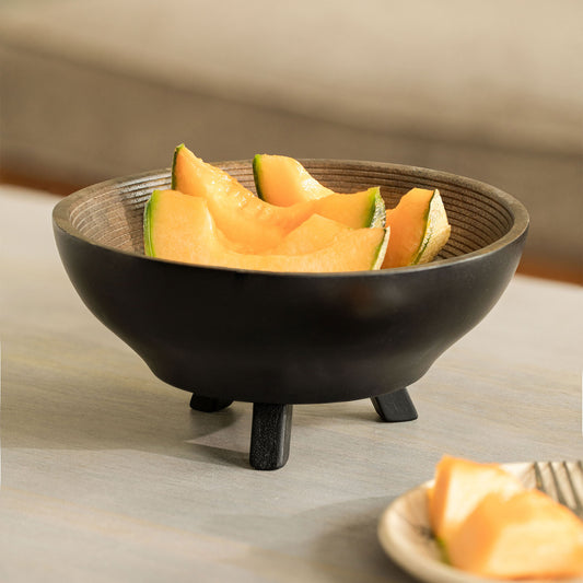 Alluring Shadows Tri-legged Round Bowl